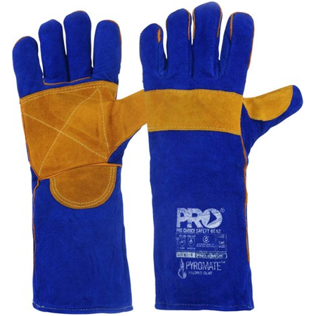 ProChoice Pyromate® Blue Heeler® - Blue & Gold Kevlar® Large - Carton (48 Pairs) (KBW16E) - Ace Workwear