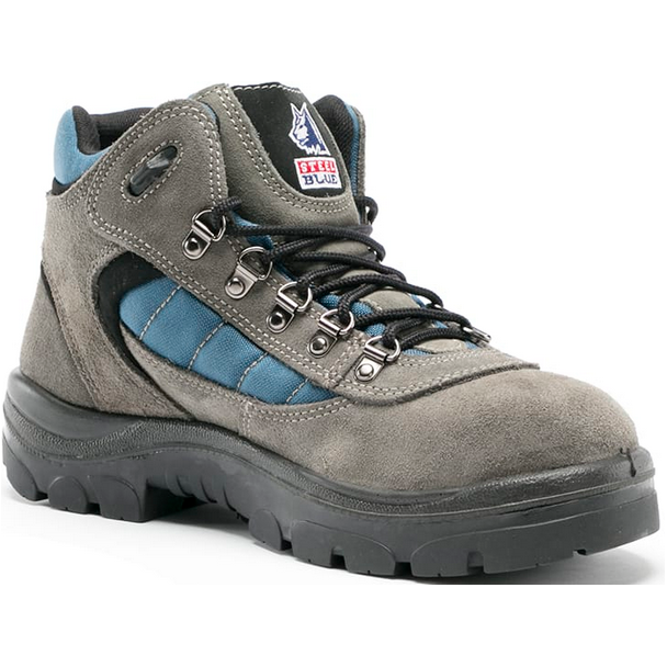 Steel Blue Charcoal Wagga Lace Up Steel Cap Safety Boot (312207)