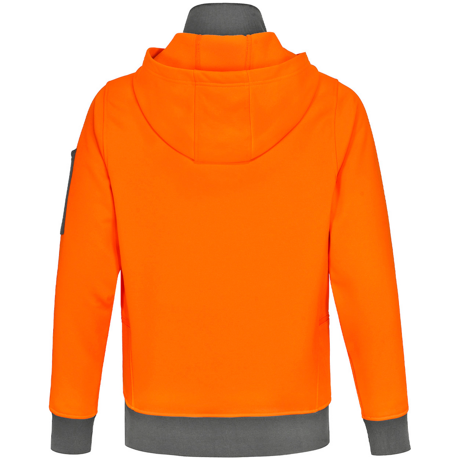 Winning Spirit Unisex Hi Vis 1/4 Zip Premium Fleece Hoodie (SW78)