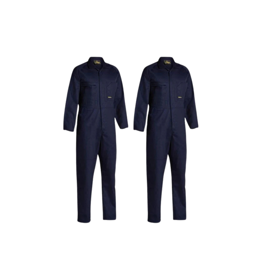 Tradies Value Pack - 2x Bisley Mens Regular Weight Drill Coverall (BC6007)