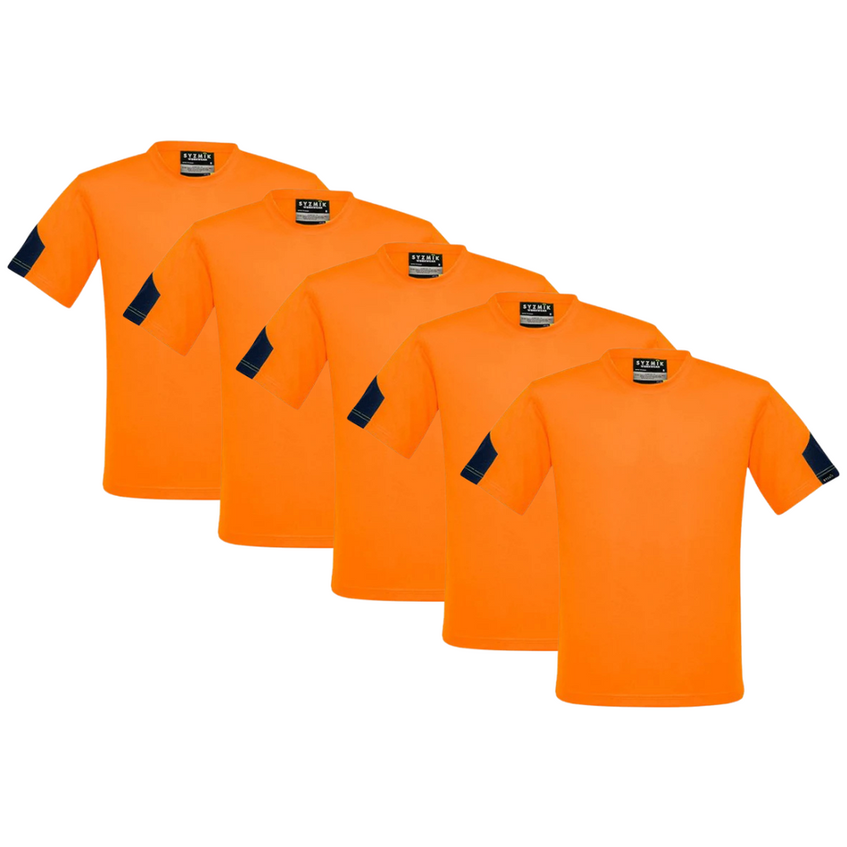 Tradies Value Pack - 5x Syzmik Mens Hi Vis Squad T-Shirt (ZW505)