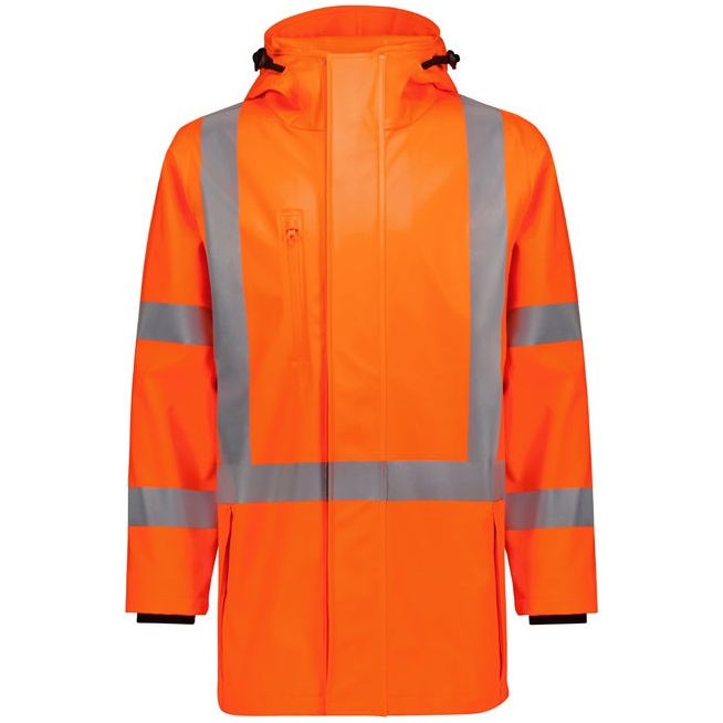 Syzmik Mens Hi Vis X Back Heavy Duty Waterproof Jacket (ZJ620) - Ace Workwear