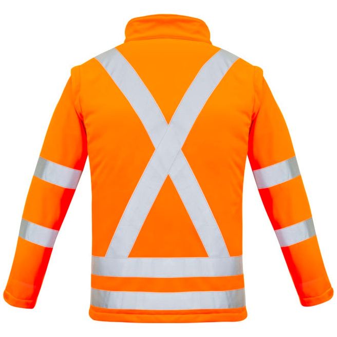 Syzmik Womens Hi Vis Rail X Back 2 In 1 Softshell Jacket (ZJ770) - Ace Workwear