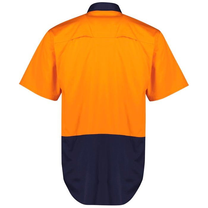 Syzmik Mens Hi Vis Short Sleeve Shirt (ZW115) - Ace Workwear