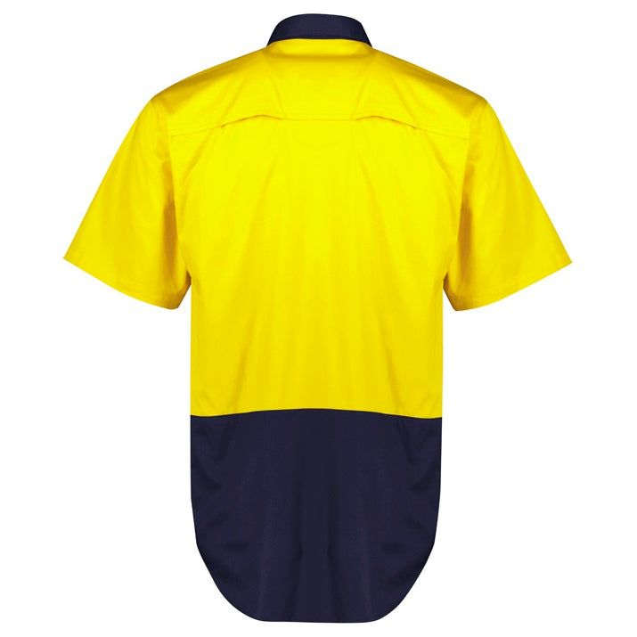 Syzmik Mens Hi Vis Short Sleeve Shirt (ZW115) - Ace Workwear