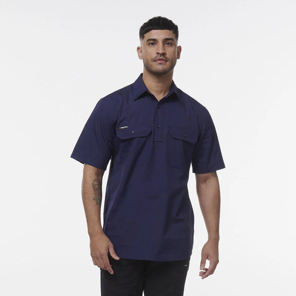 KingGee Workcool Vented Closed Front Shirt Long Sleeve (K14032)