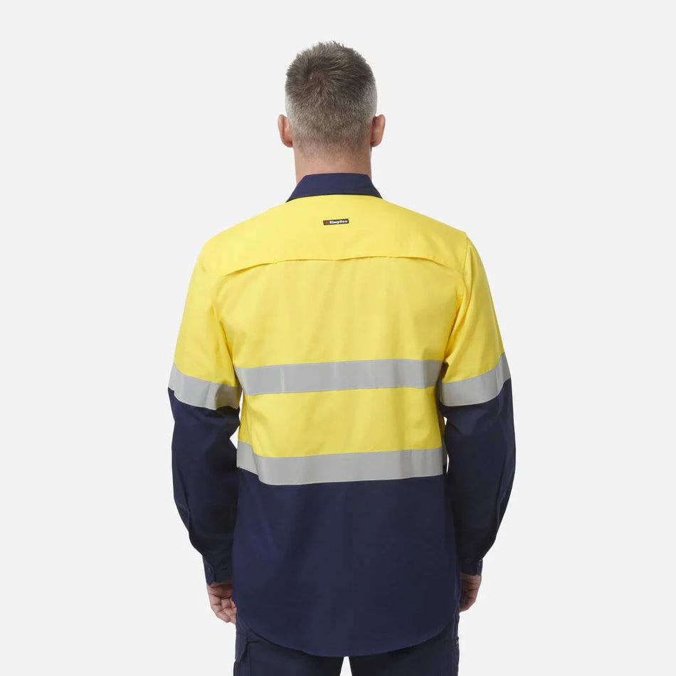 KingGee Workcool Vented Spliced Shirt Taped Long Sleeve (K54913)