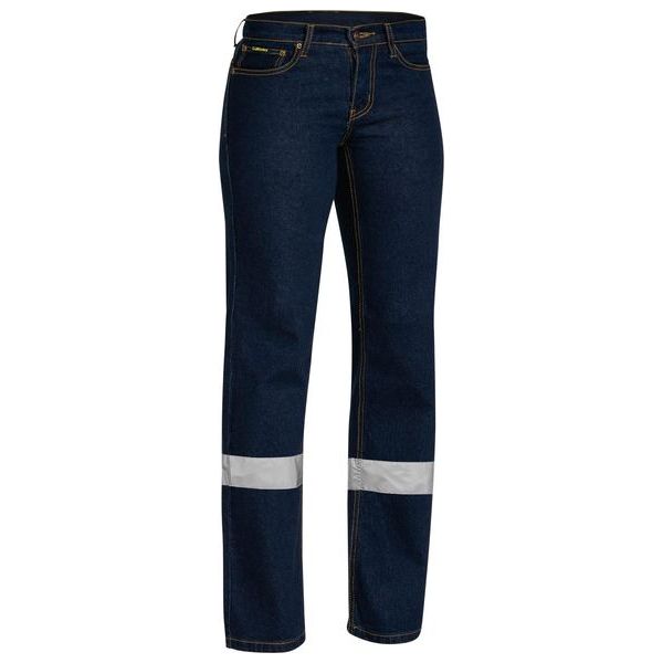 Bisley Womens Taped Stretch Jeans (BPL6712T) - Ace Workwear