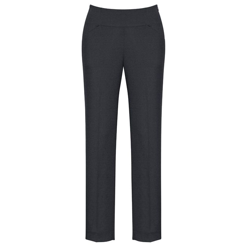 Biz Corporates Womens Bandless Slim Leg Pants (10121) Ladies Skirts & Trousers, signprice Biz Corporates - Ace Workwear