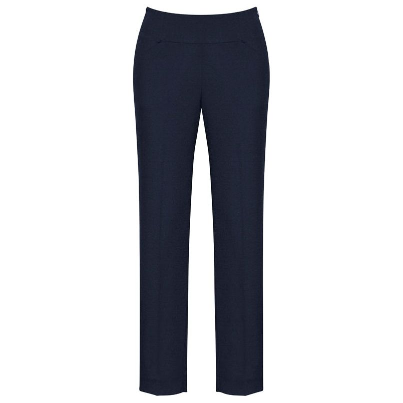 Biz Corporates Womens Bandless Slim Leg Pants (10121) Ladies Skirts & Trousers, signprice Biz Corporates - Ace Workwear