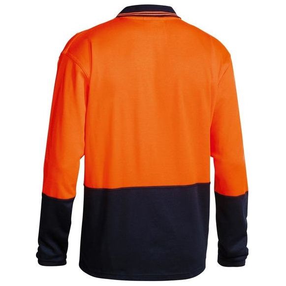 Bisley Two Tone Hi Vis Long Sleeve Polo Shirt (BK6234) - Ace Workwear