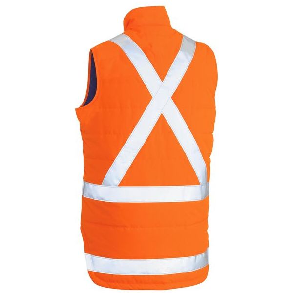 Bisley X Taped Hi Vis TTMC-W Compliant Puffer Vest (BV0379XT)