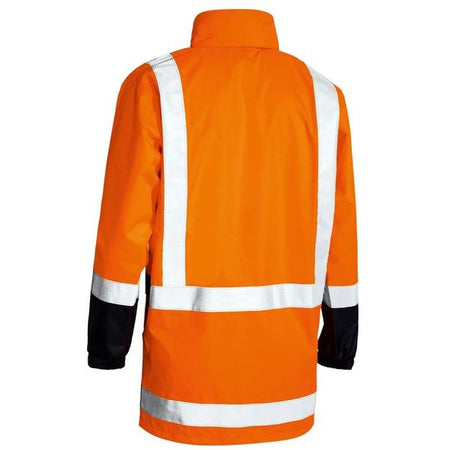 Bisley Hi Vis Taped Rain Shell Jacket (BJ6967T) - Ace Workwear