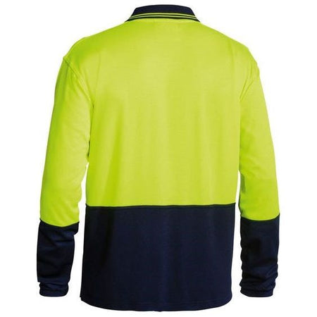 Bisley Two Tone Hi Vis Long Sleeve Polo Shirt (BK6234) - Ace Workwear