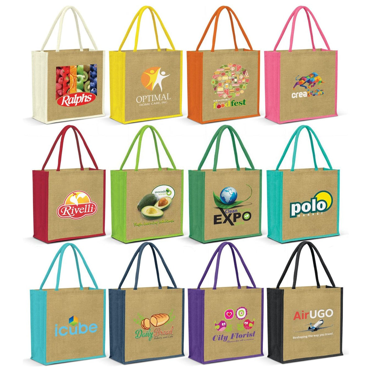 Monza Jute Tote Bag (Carton of 50pcs) (108037) signprice, Tote Bags Trends - Ace Workwear