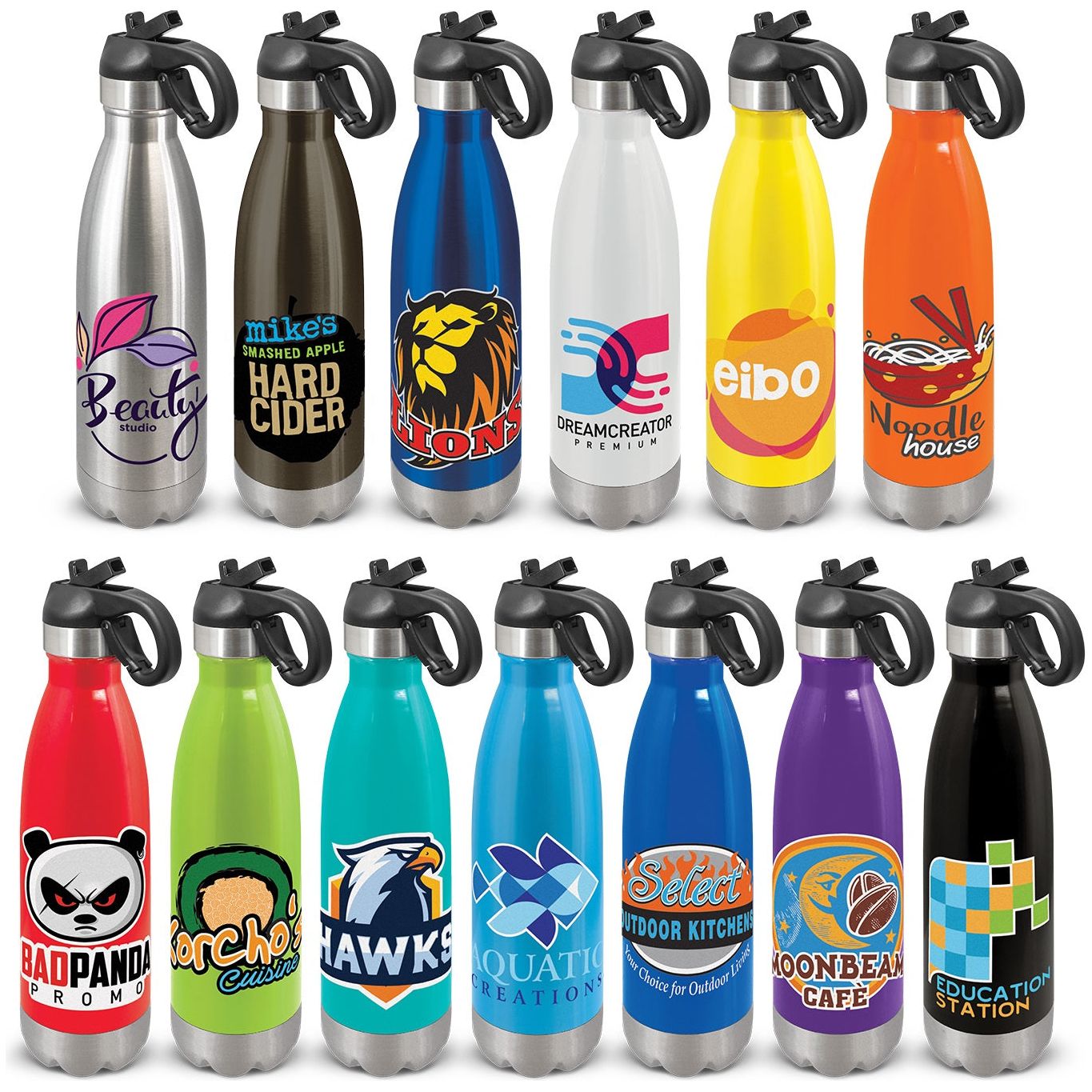 Mirage Vacuum Bottle - Flip Lid (Carton of 25pcs) (113810) Drink Bottles - Metal, signprice Trends - Ace Workwear