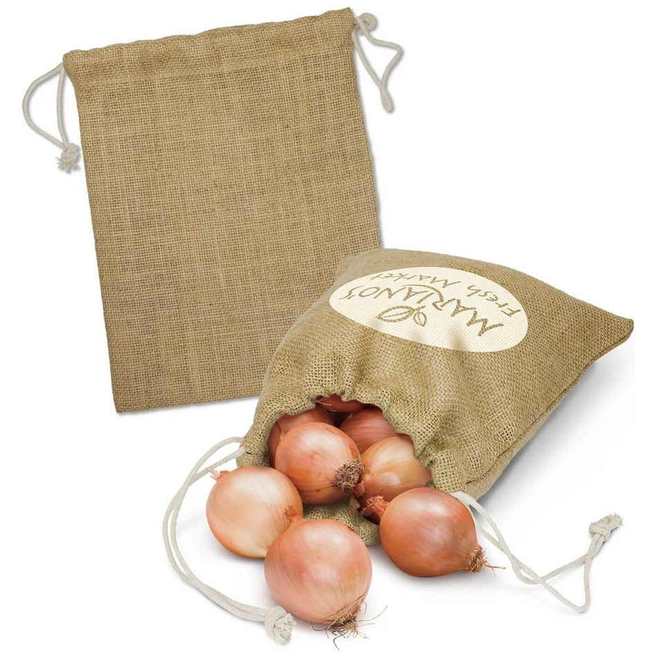 Jute Produce Bag - Medium (Carton of 100pcs) (115070) Jute Bags, signprice Trends - Ace Workwear