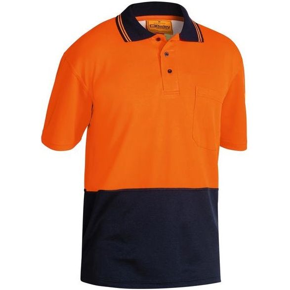 Bisley Two Tone Hi Vis Short Sleeve Polo Shirt (BK1234) - Ace Workwear