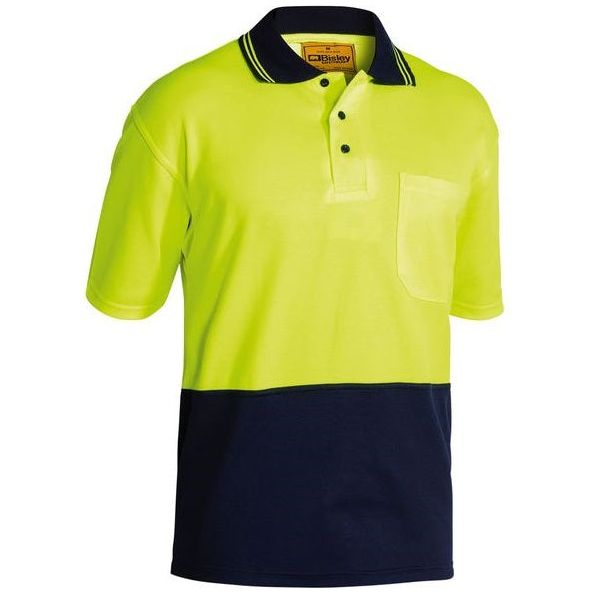 Bisley Two Tone Hi Vis Short Sleeve Polo Shirt (BK1234) - Ace Workwear