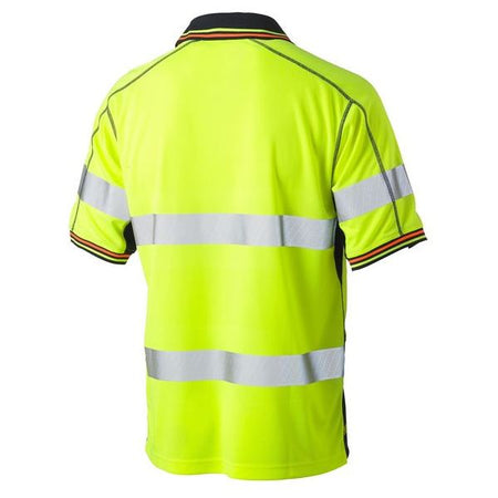 Bisley Taped Two Tone Hi Vis Polyester Mesh Short Sleeve Polo Shirt (BK1219T) - Ace Workwear