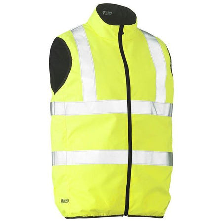 Bisley Taped Hi Vis Reversible Puffer Vest (BV0330HT) - Ace Workwear