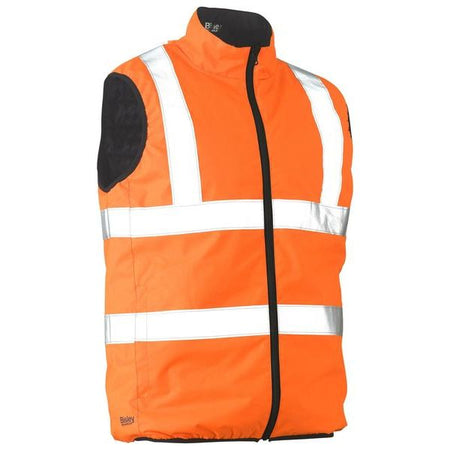 Bisley Taped Hi Vis Reversible Puffer Vest (BV0330HT) - Ace Workwear