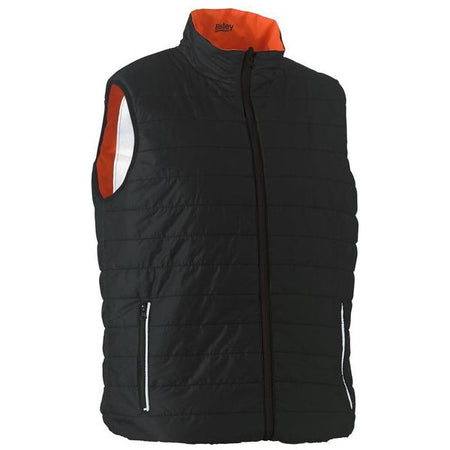 Bisley Taped Hi Vis Reversible Puffer Vest (BV0330HT) - Ace Workwear