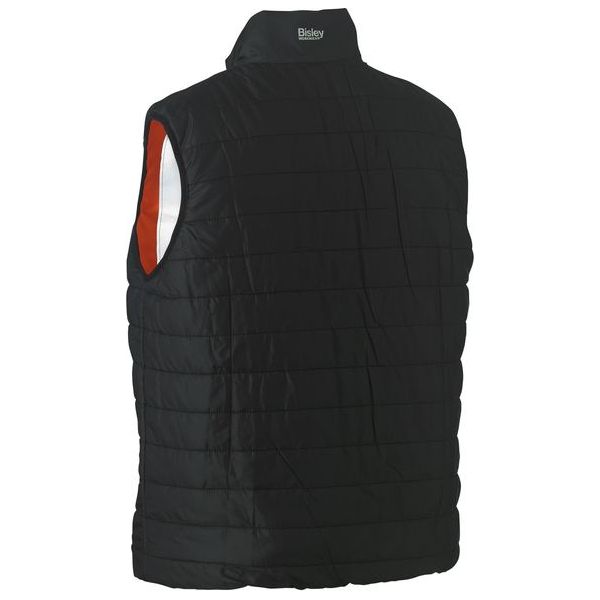 Bisley Taped Hi Vis Reversible Puffer Vest (BV0330HT) - Ace Workwear