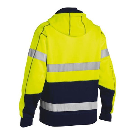 Bisley Taped Two Tone Hi Vis Fleece Hoodie (BK6819T) - Ace Workwear