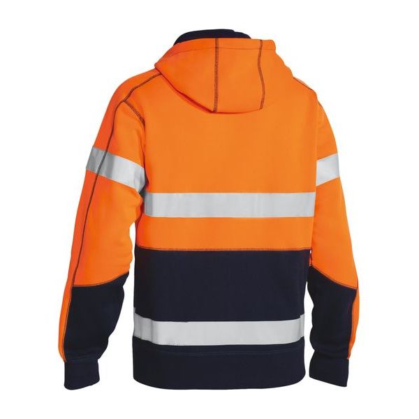 Bisley Taped Two Tone Hi Vis Fleece Hoodie (BK6819T) - Ace Workwear