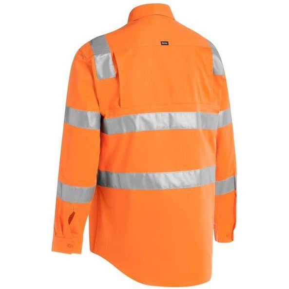 Bisley Taped Hi Vis Bio Motion Long Sleeve Shirt (BS6016T) - Ace Workwear