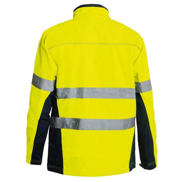 Bisley Taped Hi Vis Soft Shell Jacket (BJ6059T) - Ace Workwear