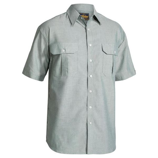 Bisley Oxford Short Sleeve Shirt (BS1030) - Ace Workwear