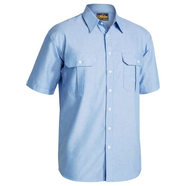 Bisley Oxford Short Sleeve Shirt (BS1030) - Ace Workwear