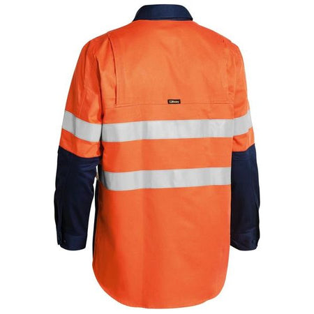 Bisley Taped Hi Vis 2 Tone Industrial Cool Vent Shirt (BS6448T) - Ace Workwear