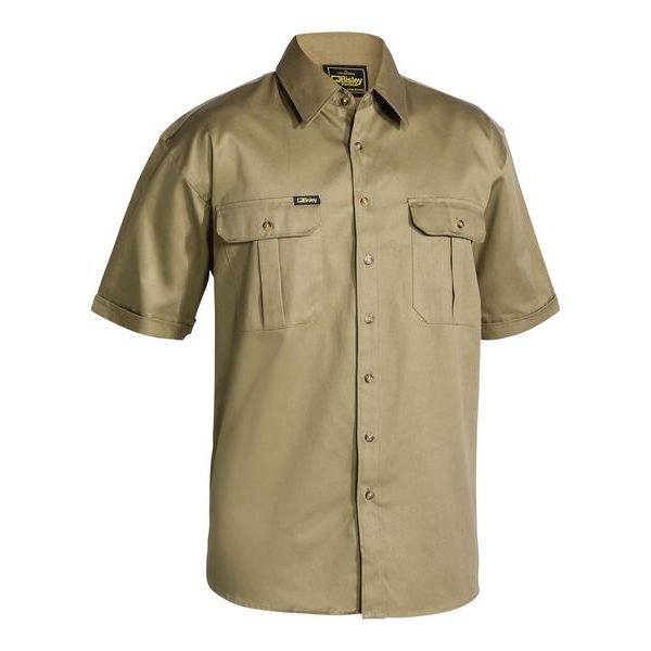 Bisley Original Cotton Short Sleeve Drill Shirt (BS1433) - Ace Workwear