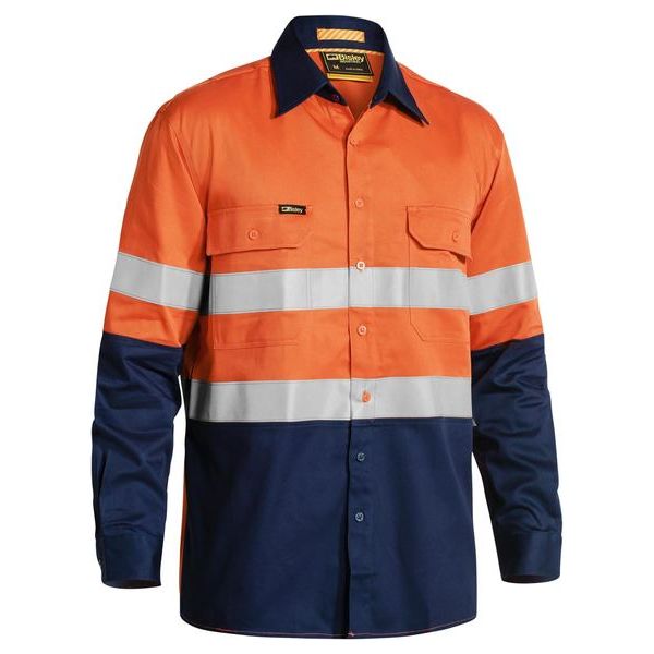 Bisley Taped Hi Vis 2 Tone Industrial Cool Vent Shirt (BS6448T)