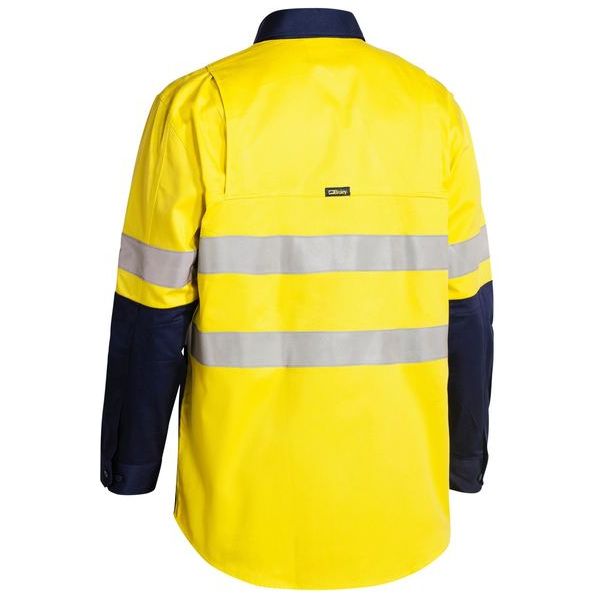 Bisley Taped Hi Vis 2 Tone Industrial Cool Vent Shirt (BS6448T) - Ace Workwear