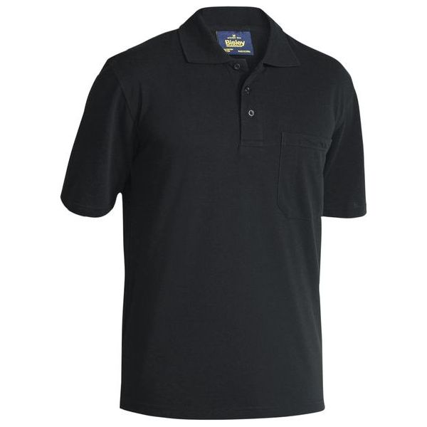 Bisley Short Sleeve Polo Shirt With Rib Knit Collar And 3 Button Front Placket (BK1290)