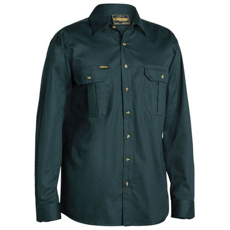 Bisley Original Cotton Long Sleeve Drill Shirt (BS6433) - Ace Workwear