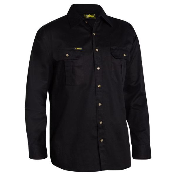 Bisley Original Cotton Long Sleeve Drill Shirt (BS6433) - Ace Workwear