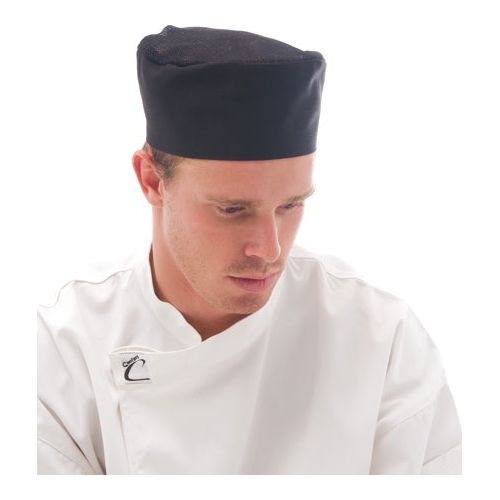 DNC Cool-Breeze Flat Top Hat With Air Flow (1604) Chef Hats & Accessories DNC Workwear - Ace Workwear