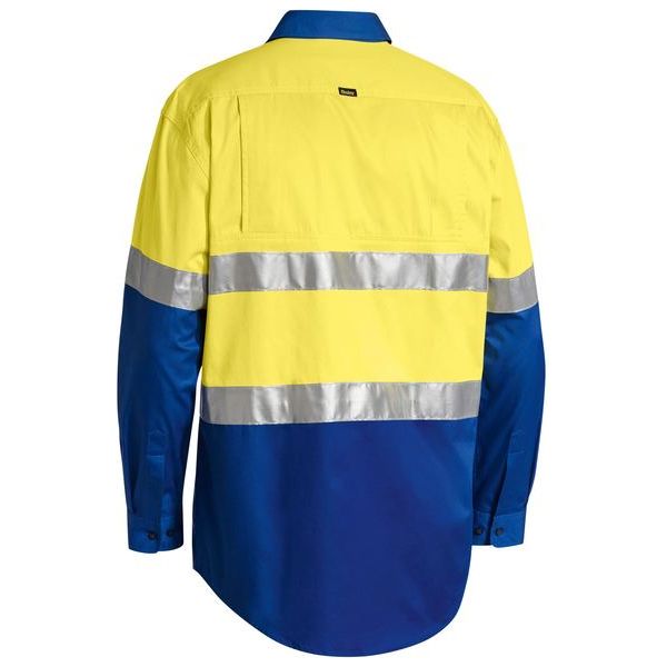 Bisley Taped Cool Long Sleeve Hi Vis Shirt (BS6696T) - Ace Workwear