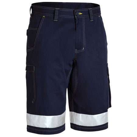 Bisley Taped 8 Pocket Cool Lightweight Cargo Shorts With Contrast Stitching (BSHC1432T) - Ace Workwear