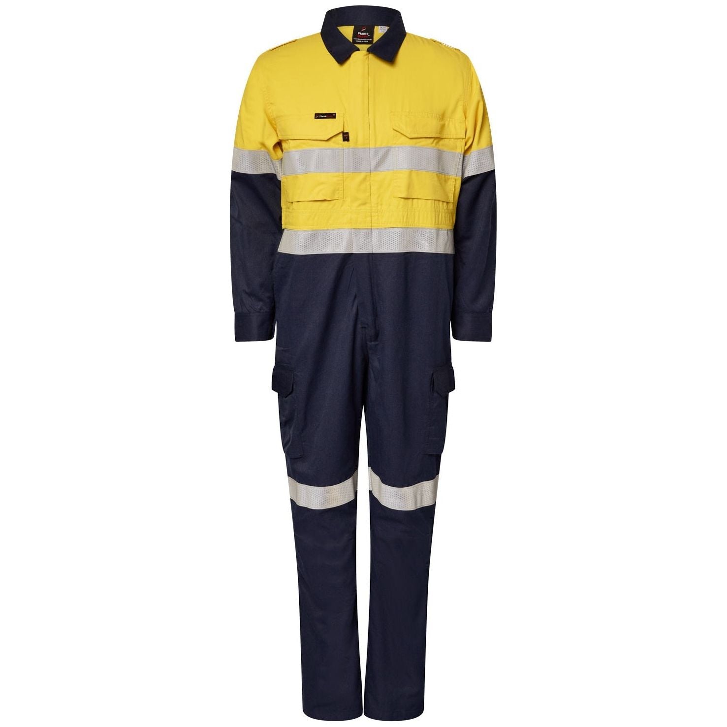 Workcraft Torrent HRC2 Hi Vis Two Tone Coverall with FR Reflective Tape (FCT005A) - Ace Workwear