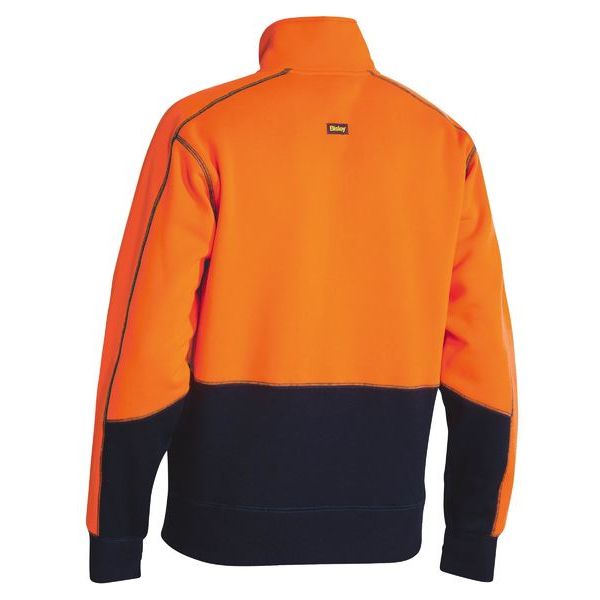 Bisley Hi Vis Fleece Two Tone Pullover With Rib Cuffs (BK6989)