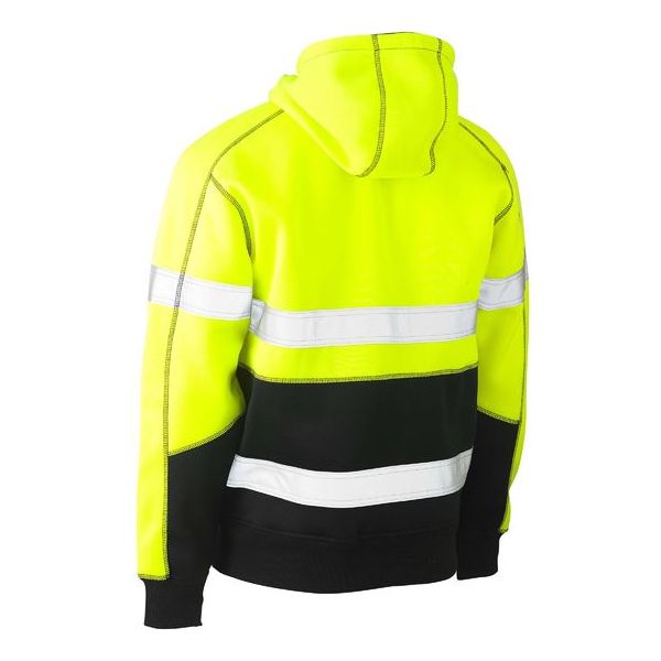 Bisley Taped Hi Vis Two Tone Fleece Pullover Hoodie (BK6619T)