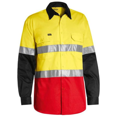 Bisley Taped Hi Vis Cool Lightweight Three Tone Shirt (BS6697T) - Ace Workwear