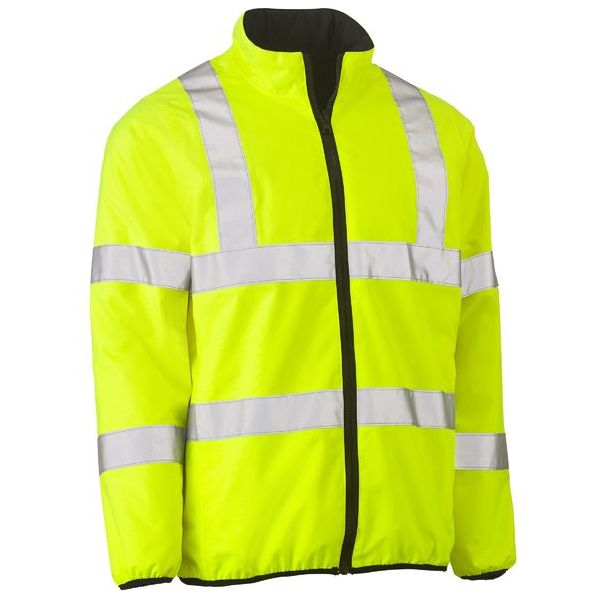 Bisley H Pattern Taped Hi Vis Reversible Puffer Jacket (BJ6350HT)