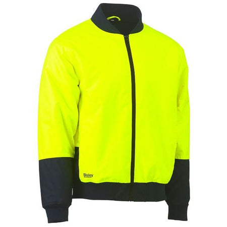 Bisley Two Tone Hi Vis Bomber Jacket With Padded Lining (BJ6730) - Ace Workwear